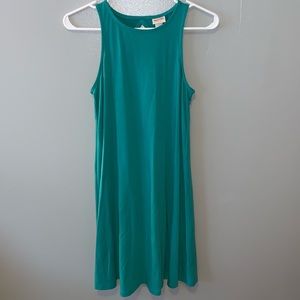 Turquoise tank top dress